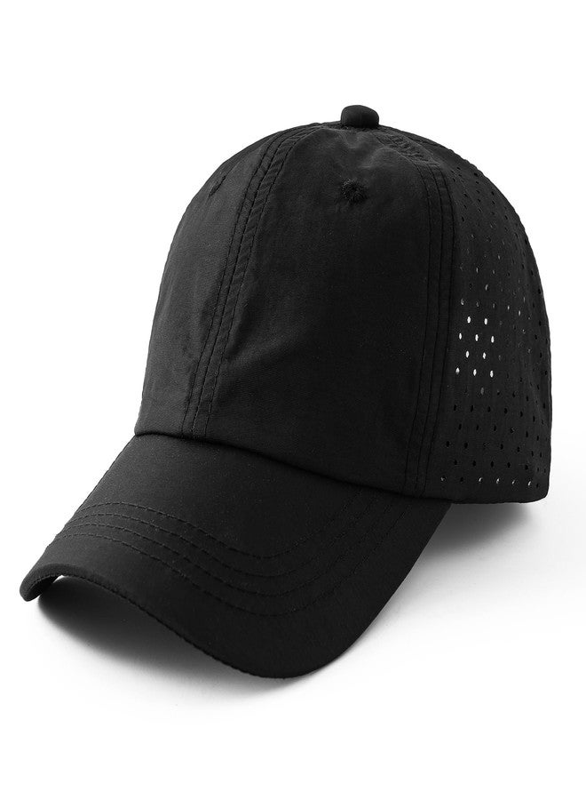 Jastore Kids Sun Hats for Girls Boys Quick Drying Baseball Cap Lightweight Sun Protection Hat for Outdoor Activity (US, Age, 3 Years, 6 Years, Black) - Image 1